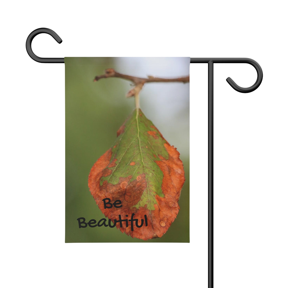 NN Garden Banner One Brown & Green Leaf