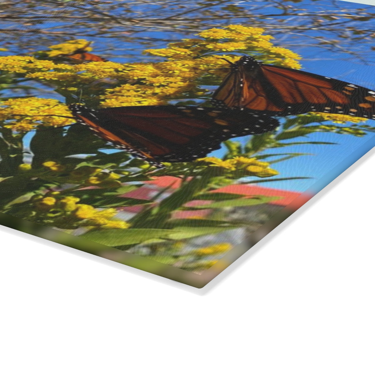 NN Glass Cutting Board OCMD Butterflies