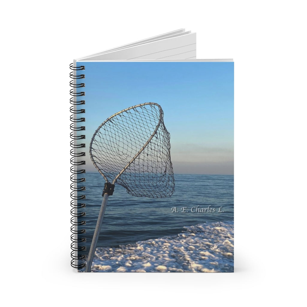 Spiral Notebook - Ruled Line High Flying Fishing Net