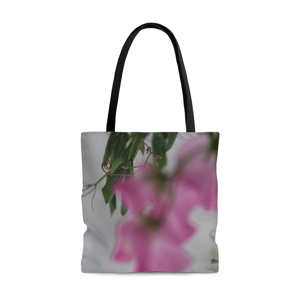 NN AOP Tote Bag Pink Abstract Flowers