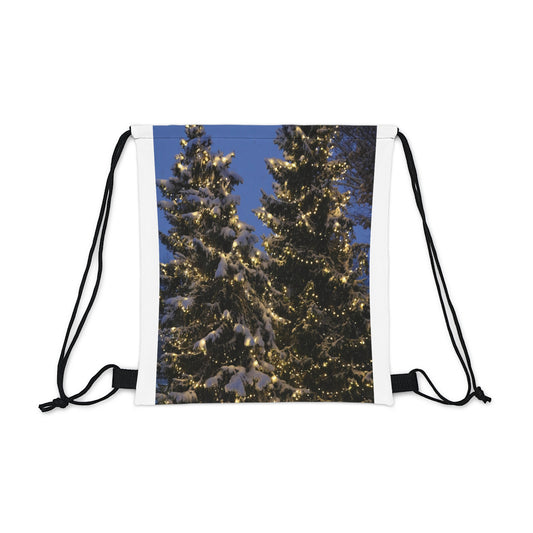 NN Outdoor Drawstring Bag Christmas Lit Trees