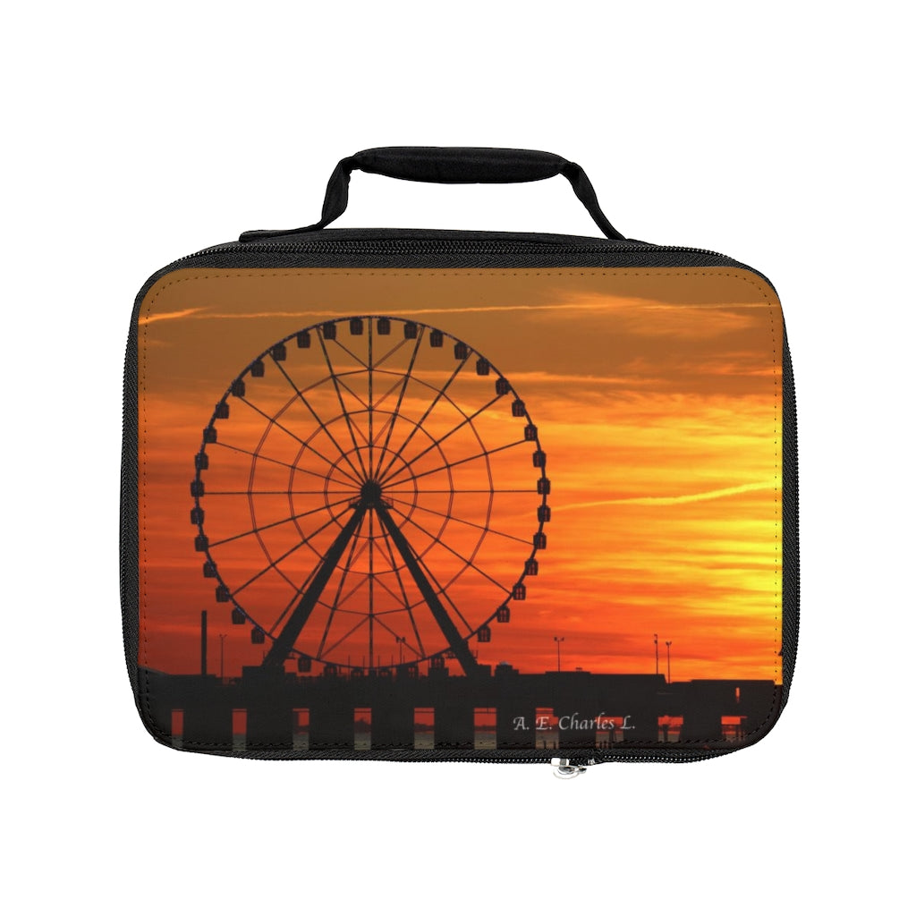 Lunch Bag Yellow Sky ACNJ Ferris Wheel