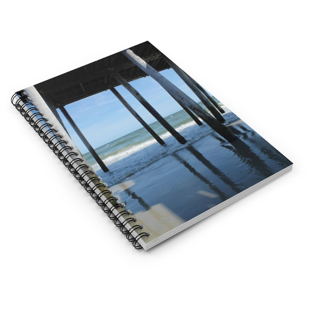 NN Spiral Notebook - Ruled Line Under The Pier