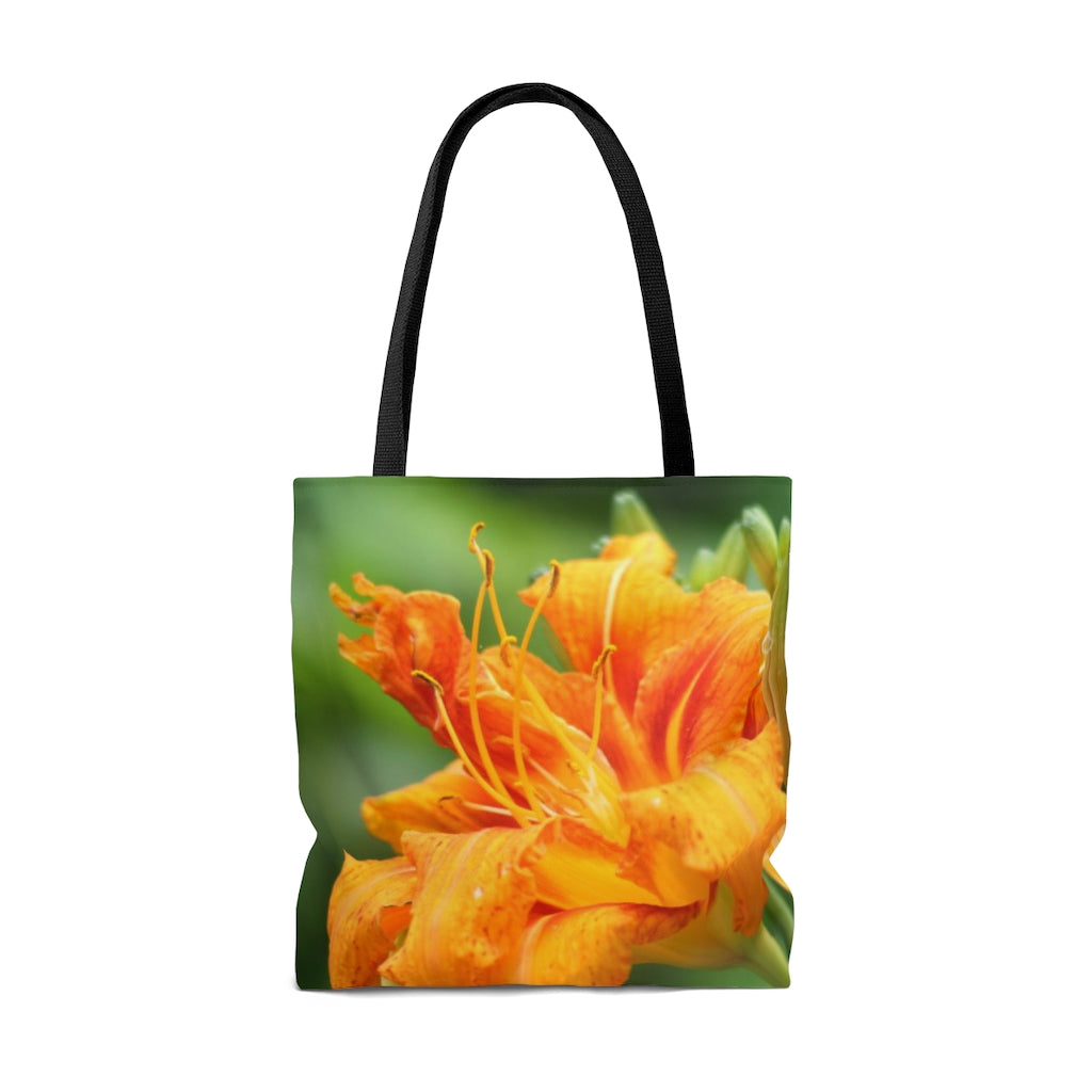 NN AOP Tote Bag Orange Flower (TL)