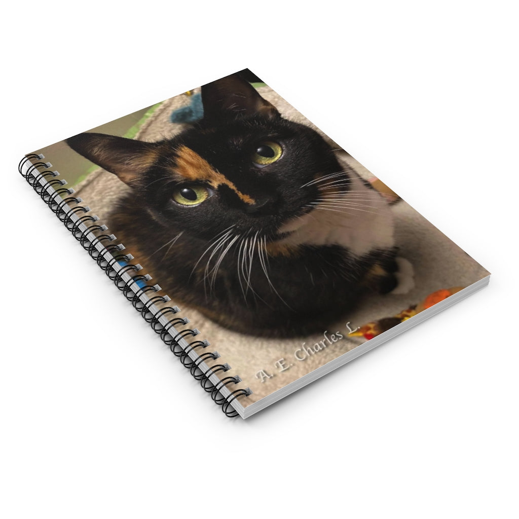 Spiral Notebook - Ruled Line Cat (S)