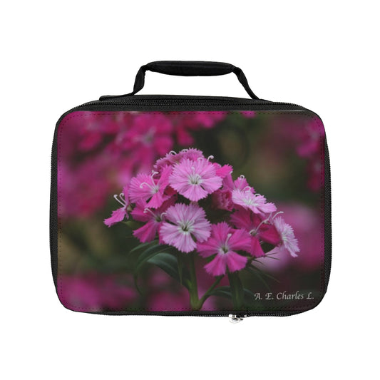 Lunch Bag Soft Pink Flowers