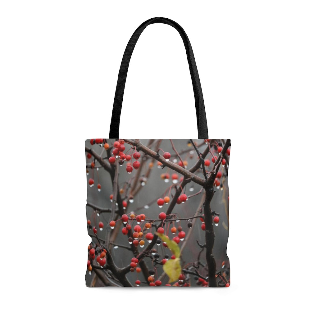 NN AOP Tote Bag Raindrop Red Berries