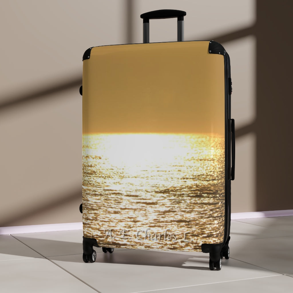 Suitcases Golden Sky & Ocean