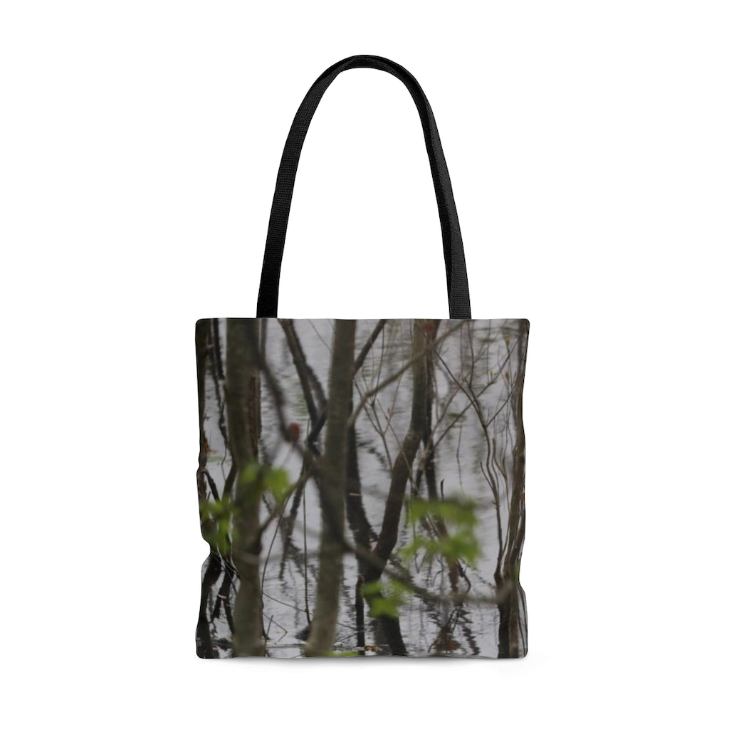 NN AOP Tote Bag Little Trees In Water Reflections