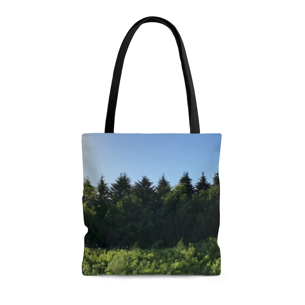 NN AOP Tote Bag Green Trees & Blue Sky