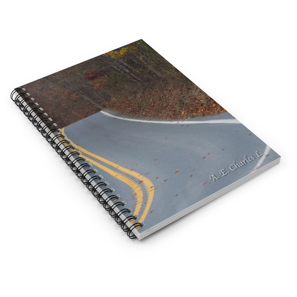 Spiral Notebook - Ruled Line Lonely Curve (WS)