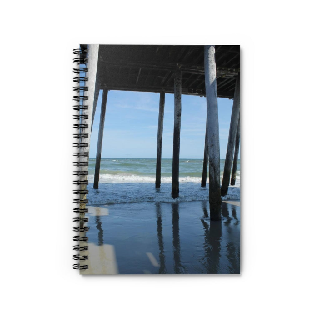 NN Spiral Notebook - Ruled Line Under The Pier