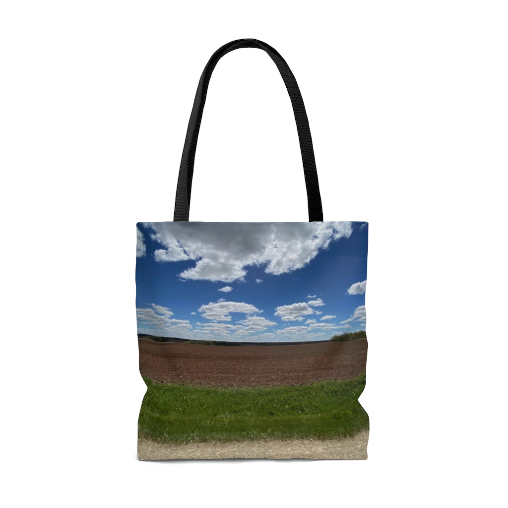 NN AOP Tote Bag Brilliant Blue Sky & Bright White Clouds