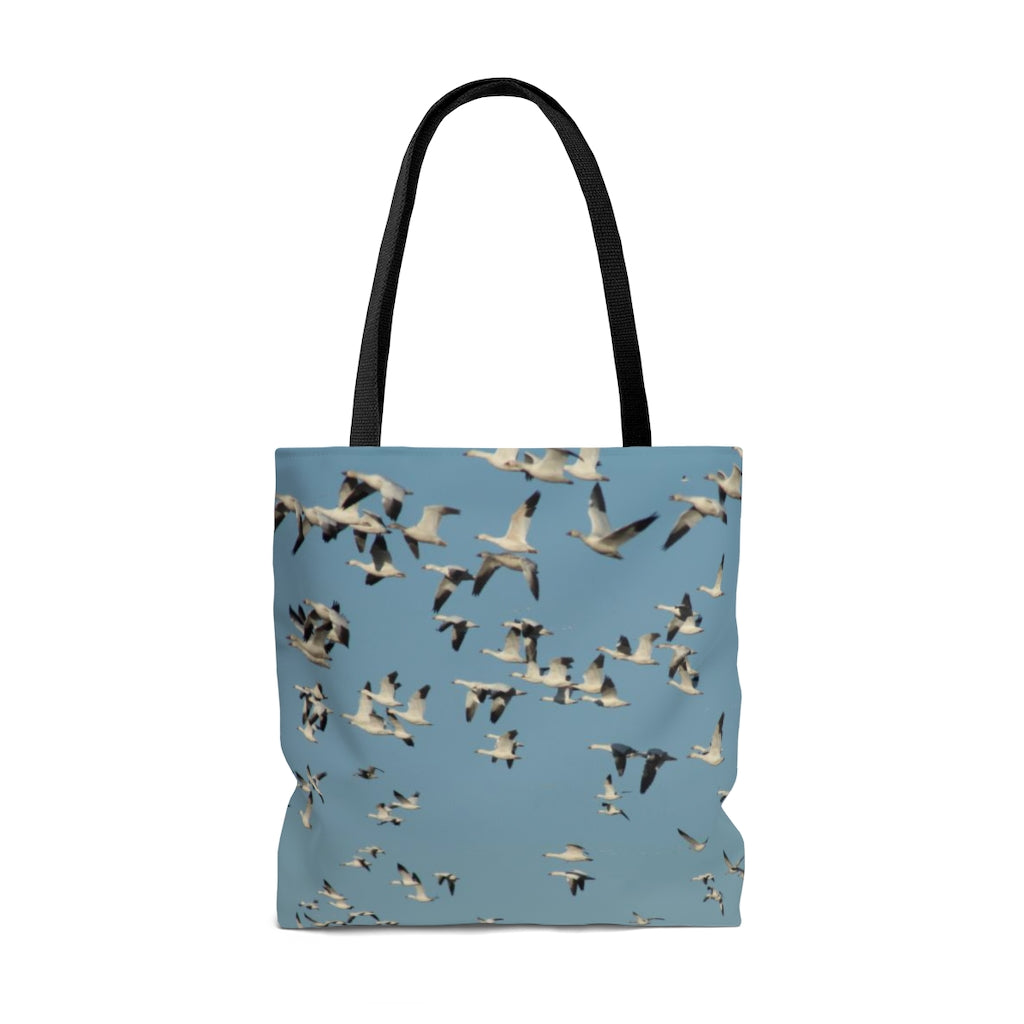 NN AOP Tote Bag Flocks Of Snow Geese