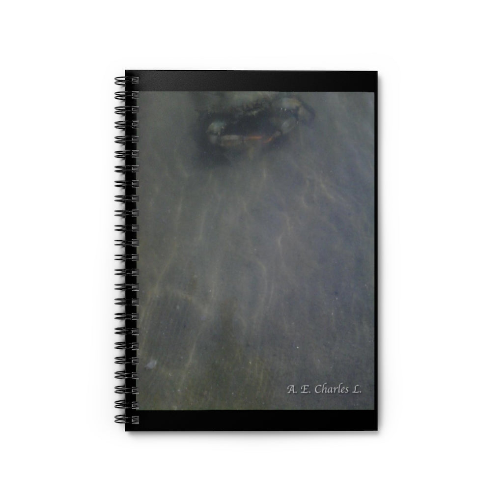 Spiral Notebook - Ruled Line Ocean Crab