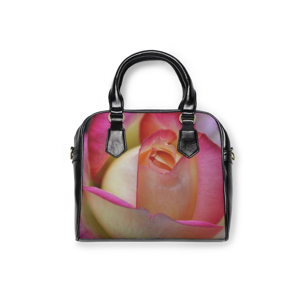 NN Shoulder Handbag (Ms) Close Pink & Yellow Rose