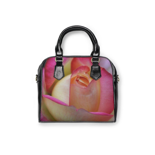 NN Shoulder Handbag (Ms) Close Pink & Yellow Rose